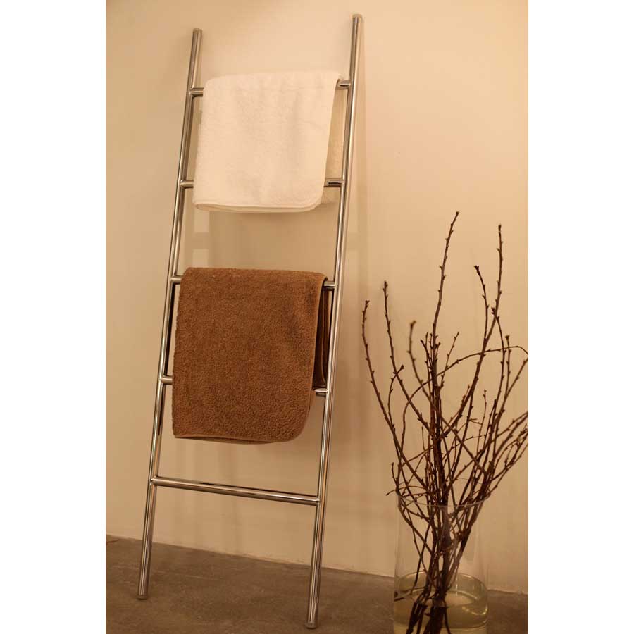 Towel ladder - Polished. 48x3x149 cm. Chromed stainless steel  - 2