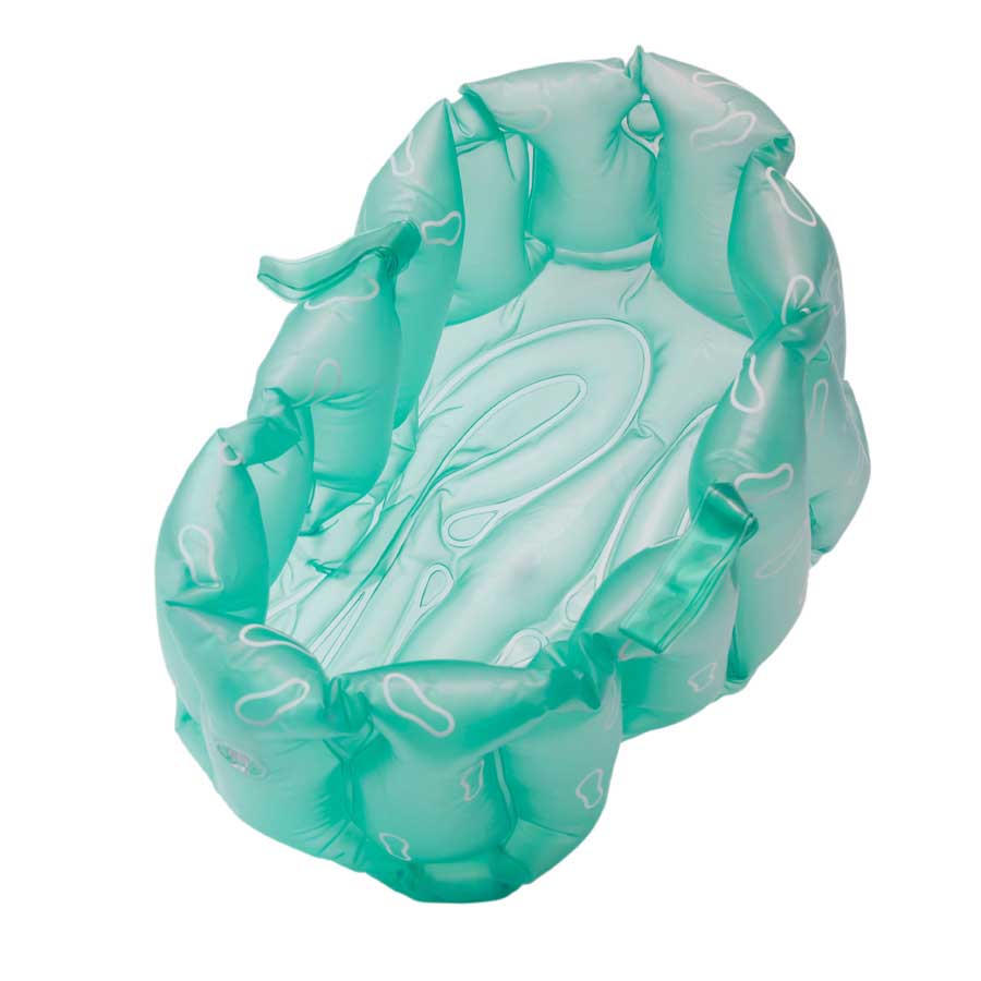 Inflatable Foot Bath Bean  - Aqua Green. 26x38x20 cm. Recycled plastic (vinyl) - 5