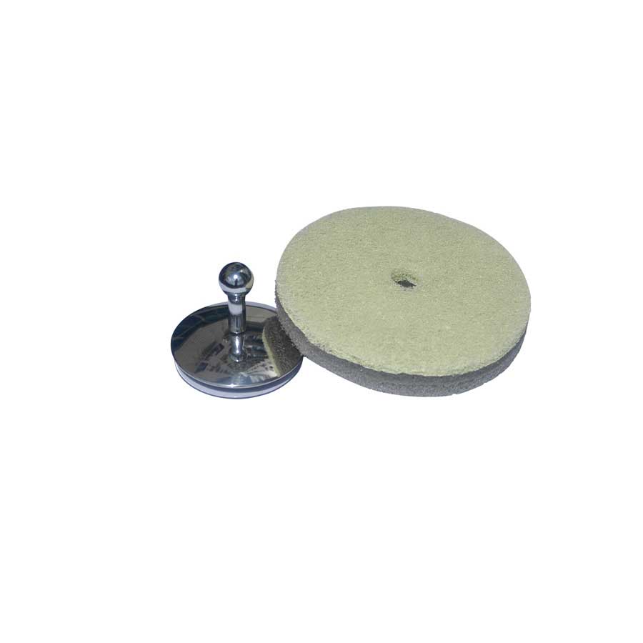 Sponge with hook, Round Lime / Light grey, suction cup fastener