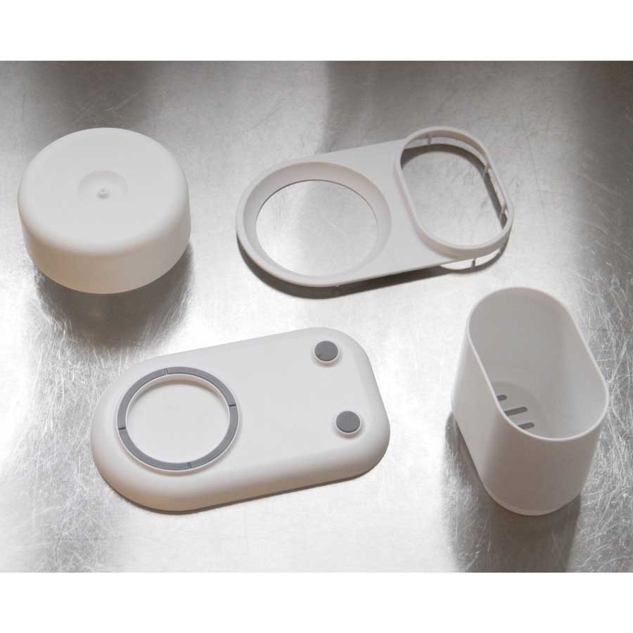 Do-Dish™ Caddy Compact. Dish Soap Pump & Sink Organiser Set. 
White -  18x11x10,7 cm. PET, plastic, silicone - 7