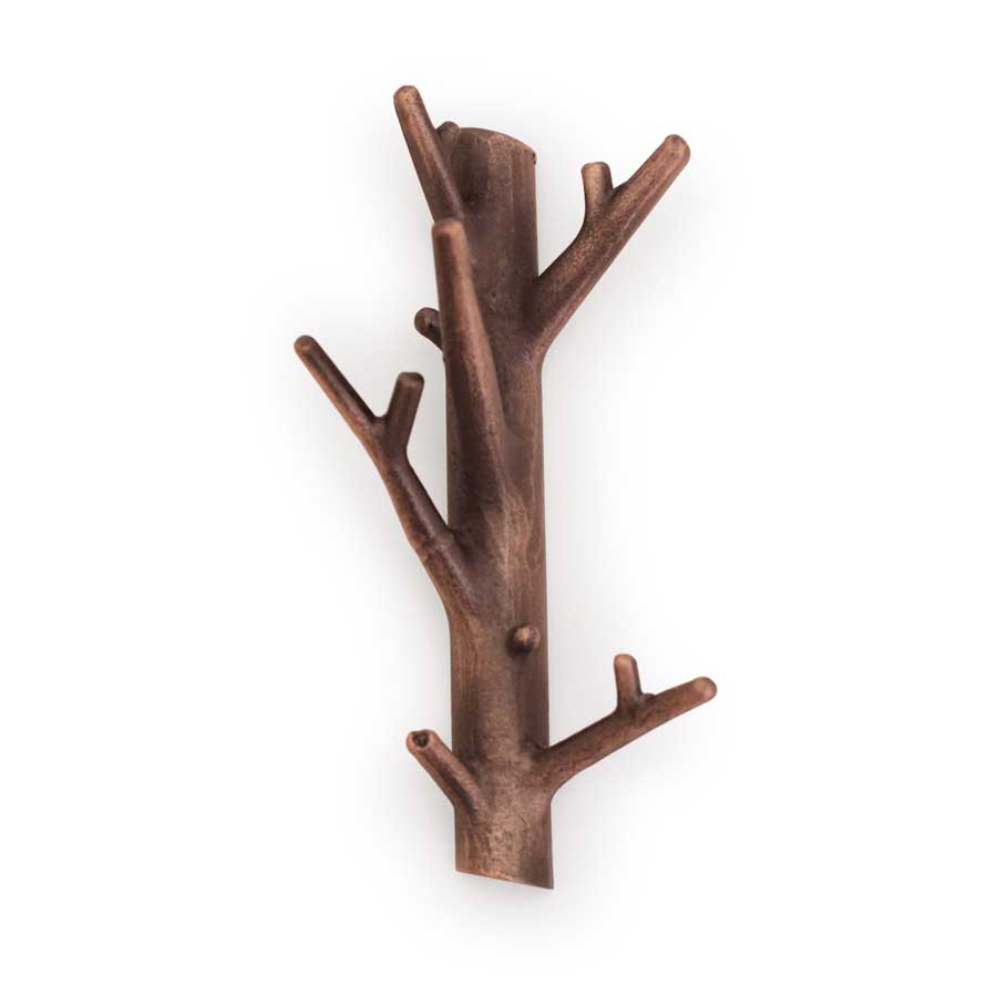 Branch Hanger Medium - Bronze. 8,5x17x6 cm. Cast iron